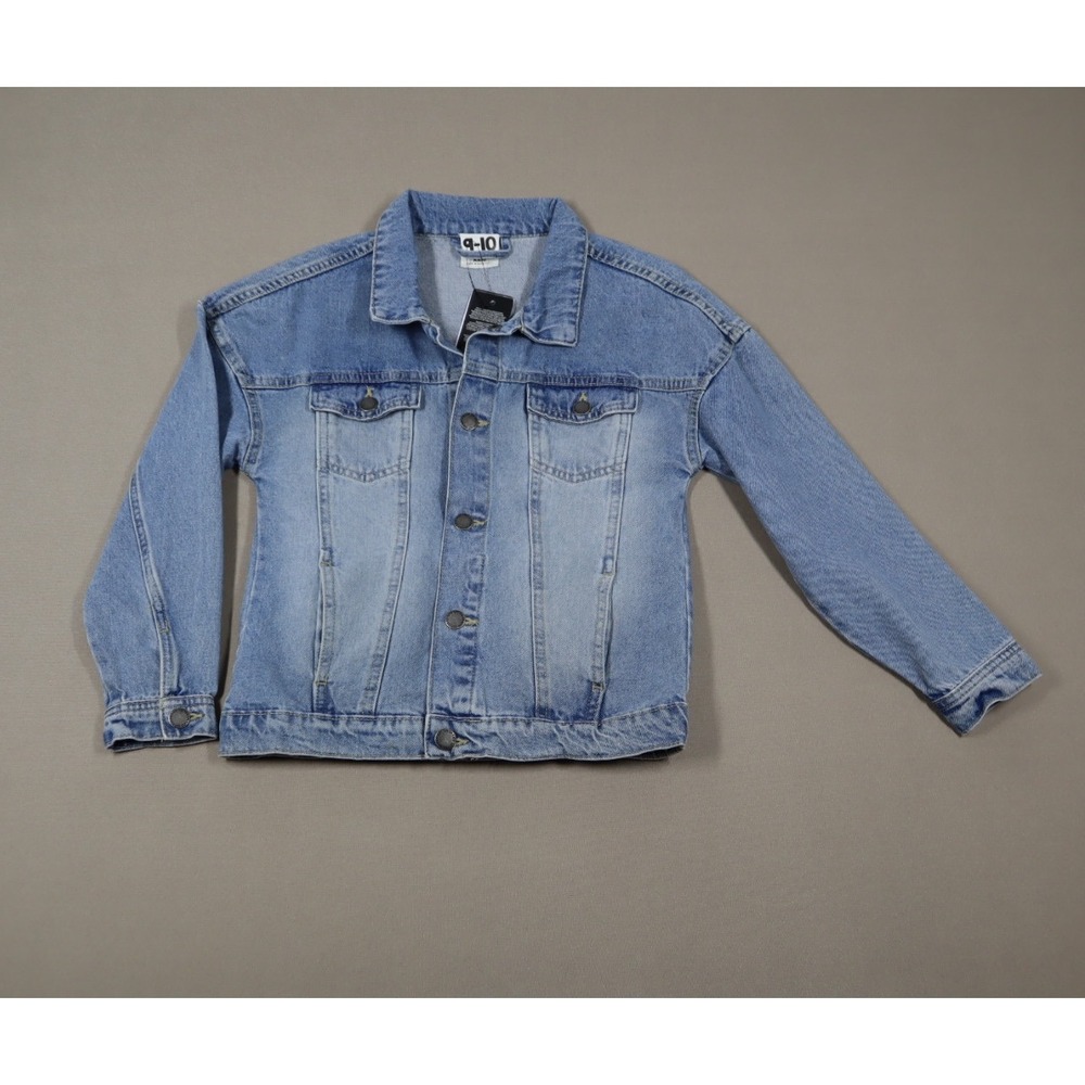 Cotton On Big Girls Emmy Oversized Denim Jacket - Weekend Wash‎ - Size 9-10